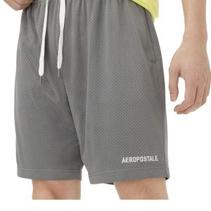 Aeropostale Mens' Aeropostale Logo Mesh Shorts - Grey